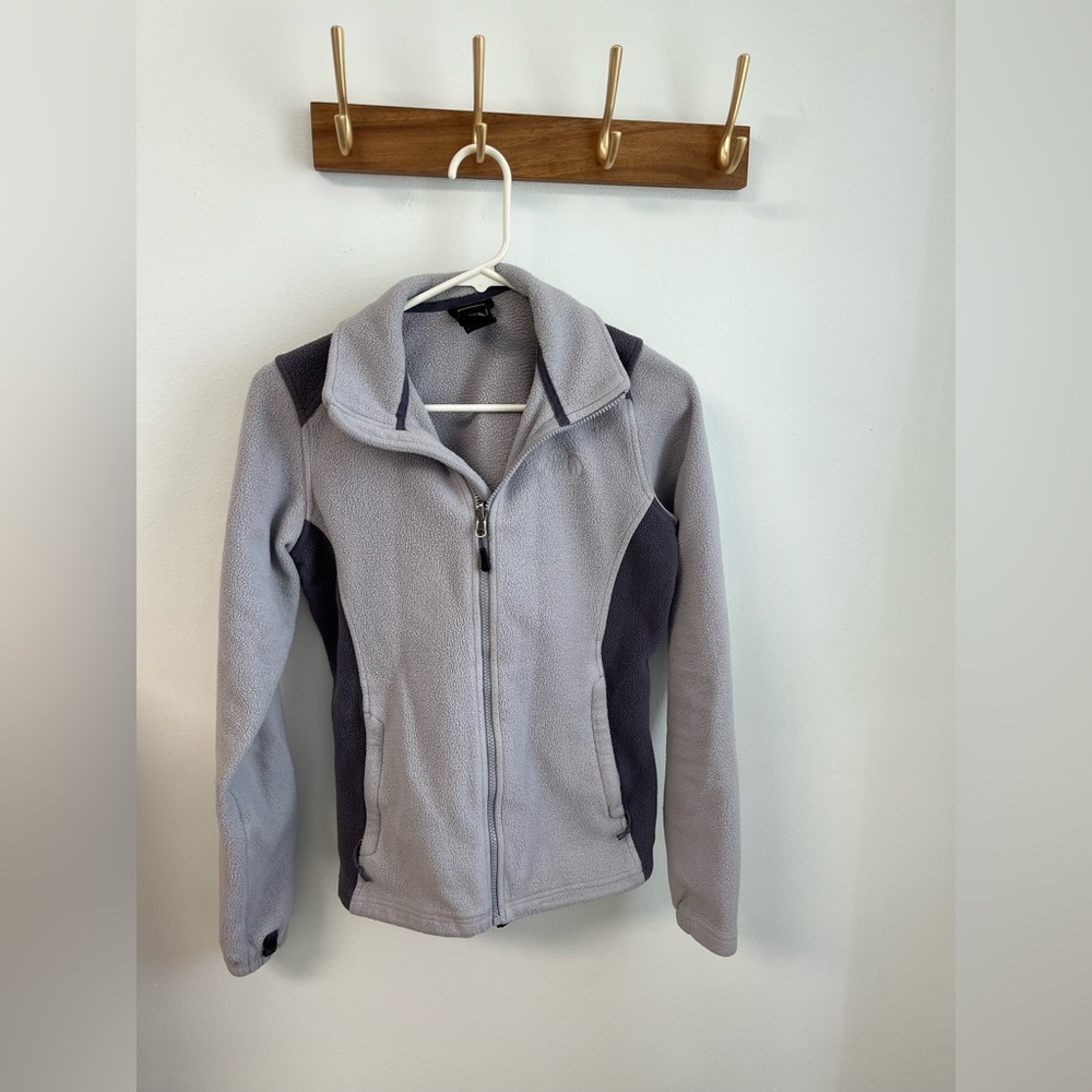The North Face Women's Gray Fleece Full Zip Jacket Small